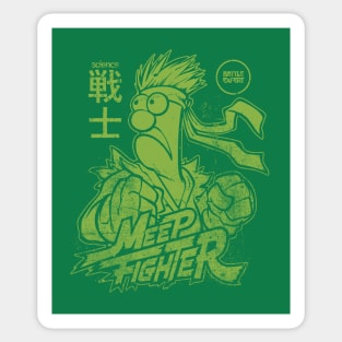Beaker Meep Japanese Style Green Sticker